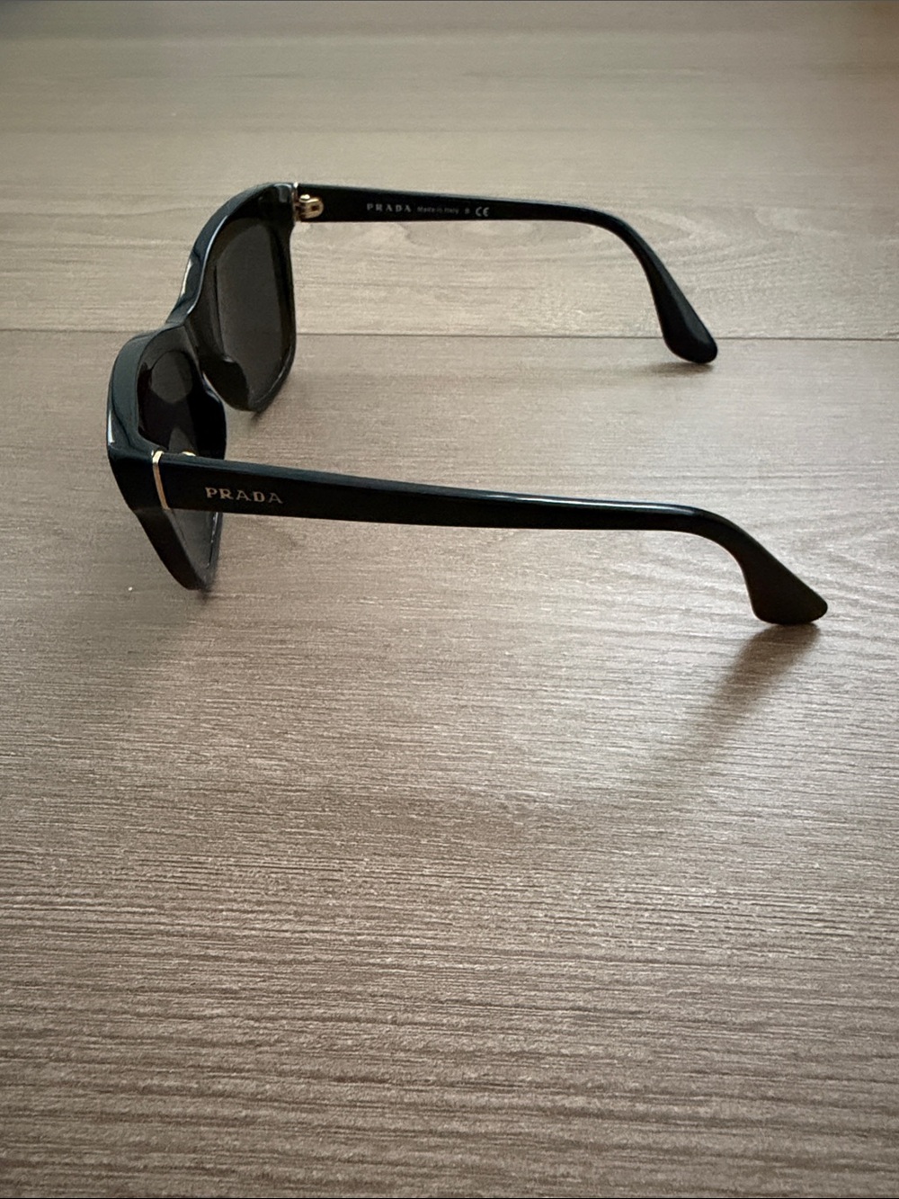 Prada Black Gloss Cat-Eye Sunglasses - Picture 3 of 8